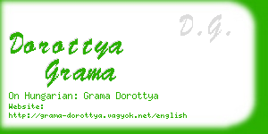 dorottya grama business card